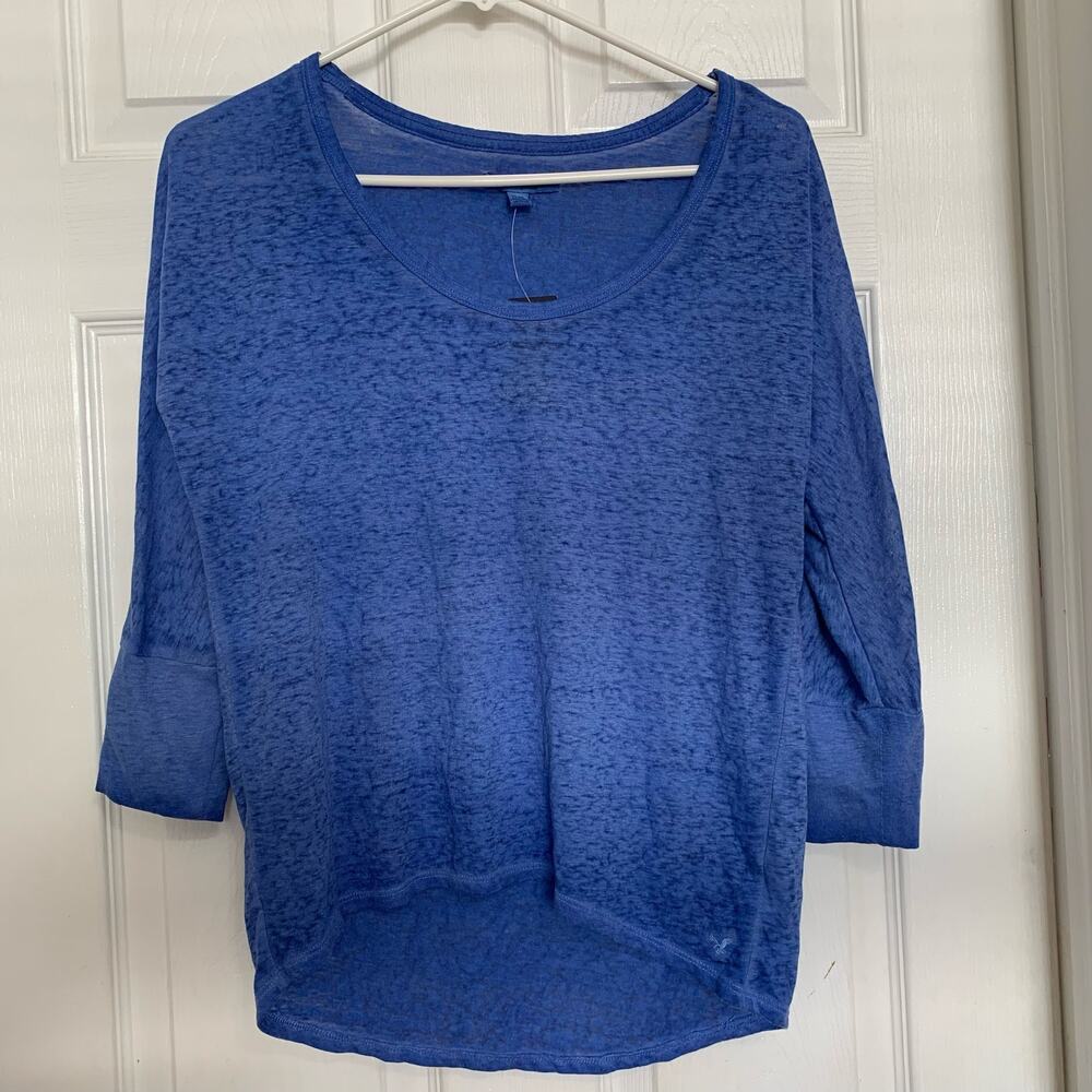 NWT American Eagle royal blue burnout oversized tee